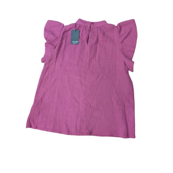 NWT Joe’s Cotton Gauze Flutter Sleeve Top in Rose-Size XS - Picture 4 of 5